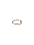 925 Sterling Silver Rhodium Plated Minimal Link love Adjustable Finger Band Ring