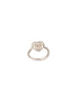 925 Silver Round Faux Pearl AD Studded Heart Shaped Proposal Finger Ring