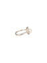 925 Silver Round Faux Pearl AD Studded Heart Shaped Proposal Finger Ring