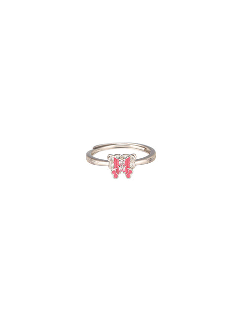 925 Sterling Silver Minimal Elegant Butterfly Adjustable Finger Ring
