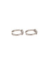 925 Sterling Silver Red AD Studded Bow Shaped Minimal Toe Rings