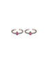 925 Sterling Silver Ruby Red Minimal Trendy Toe Ring
