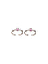 925 Sterling Silver Ruby Red Minimal Trendy Toe Ring