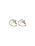 925 Sterling Silver Oxidised Leafy Minimal Toe Ring