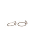 925 Sterling Silver AD Studded Minimal Leafy Toe Ring