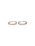 925 Sterling Silver Sparkling Stars CZ Studded Adustable Pair of Toe Rings