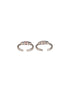 925 Sterling Silver CZ Studded Colorful Toe Rings
