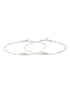 925 Sterling Silver Ball chain Minimal Dailywear Pair Of Anklet