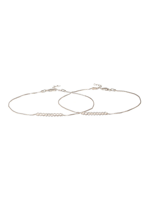 925 Silver Snake Chain Payal Anklet