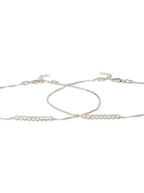 925 Silver Snake Chain Payal Anklet