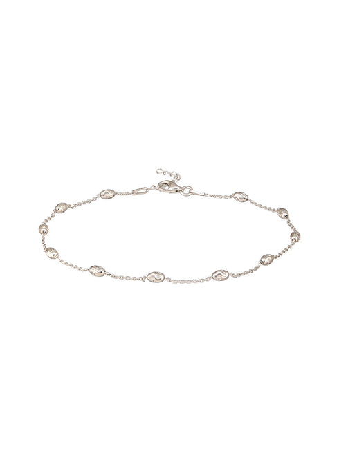 925 Sterling Silver Ball Chain Delicate Designer Minimal Anklet Pair