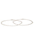 925 Sterling Silver Rhodium Plated Delicate Trendy Link Pair of Payal Anklet