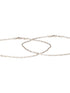 925 Sterling Silver Rhodium Plated Delicate Trendy Link Pair of Payal Anklet