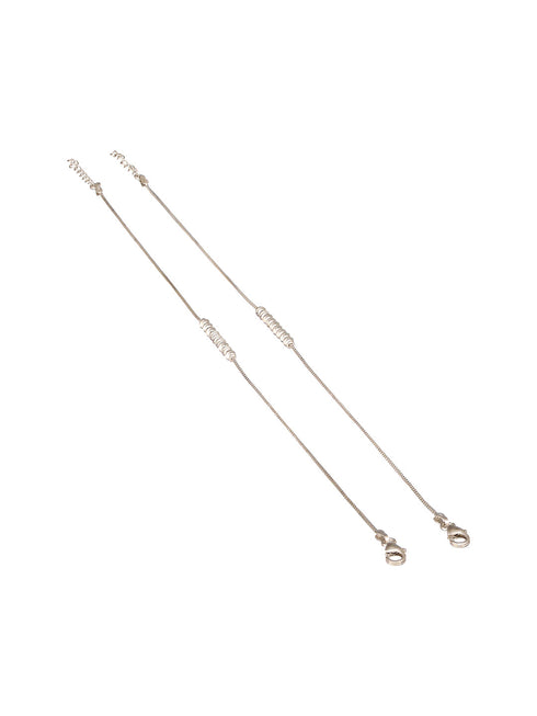 925 Silver Snake Chain Payal Anklet
