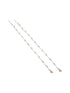 925 Sterling Silver Ball Chain Delicate Designer Minimal Anklet Pair