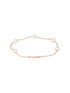 925 Sterling Silver Designer Pearls Rose Gold Plated Adjustable Chain Bracelet