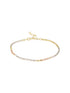 925 Sterling Silver Dual Toned Ball Chain Adjustable Bracelet
