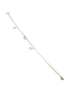 925 Sterling Silver Plated Bow Charms Link Adjustable Bracelet