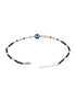 925 Sterling Silver Black Beads Beaded Delicate Minimal Charm Anklet