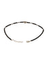 925 Sterling Silver Black Beads Leaf Charms Payal Anklet