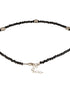 925 Sterling Silver Black Beads Star Shaped Charms Payal Anklet