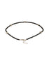 925 Sterling Silver Black Beads Star Shaped Charms Payal Anklet