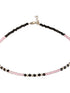 925 Sterling Silver Black & White Beads Designer Minimal Anklet