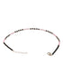 925 Sterling Silver Black & White Beads Designer Minimal Anklet