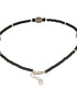 925 Sterling Silver Oxidised Charms Black Beads Flower Minimal Dailywear Anklet