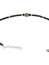 925 Sterling Silver Oxidised Charms Black Beads Flower Minimal Dailywear Anklet