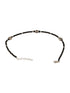 925 Sterling Silver Oxidised Charms Black Beads Flower Minimal Dailywear Anklet