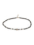 925 Sterling Silver Black Beads Heart Shaped Charms Payal Anklet