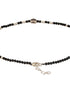 925 Sterling Silver Black Beads Heart Shaped Charms Payal Anklet