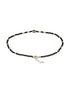 925 Sterling Silver Black Beads Heart Shaped Charms Payal Anklet