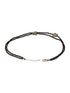 925 Sterling Silver Black Beads Butterfly Charms Payal Anklet