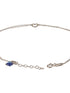 925 Sterling Silver Minimal Evil Eye Charms Anklet
