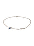925 Sterling Silver Minimal Evil Eye Charms Anklet