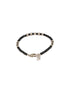 925 Unisex Charms Baby Nazariya Bracelets With Black & Silver Beads Adjustable Bracelet
