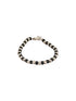 925 Sterling Silver Black Beads Nazariya Kids Unisex Adjustable Bracelet