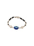 925 Unisex Evil Eye Baby Nazariya Bracelets With Black & Silver Beads Adjustable Bracelet