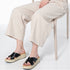 Women's Toe-Ring Crisscross Wedge Sandals