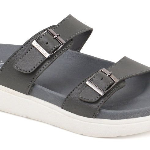 Women's Double Buckle Slide Comfort Sandals