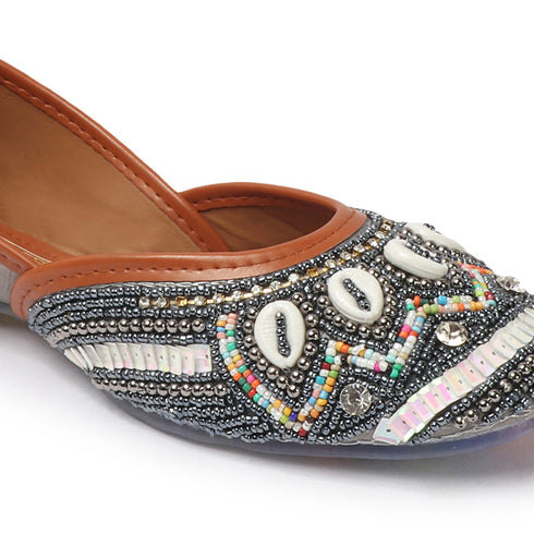 Women's Embellished Slip-On Ethnic Jutis