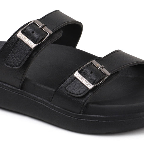 Women's Double Buckle Slide Comfort Sandals