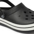 Men Striped Band Perforated Clogs