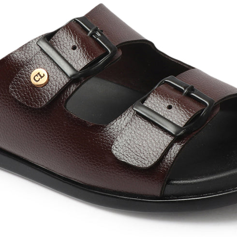 Double Buckle Adjustable Comfort Slides Sandals