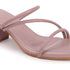 Women's Thin Strap Square Toe Block Heel Sandal