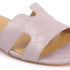 Women's Textured Open Toe Block Heels sandal